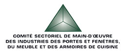 logo du Comité sectoriel de main-d'œuvre des industries des portes et fenêtres, du meuble et des armoires de cuisine